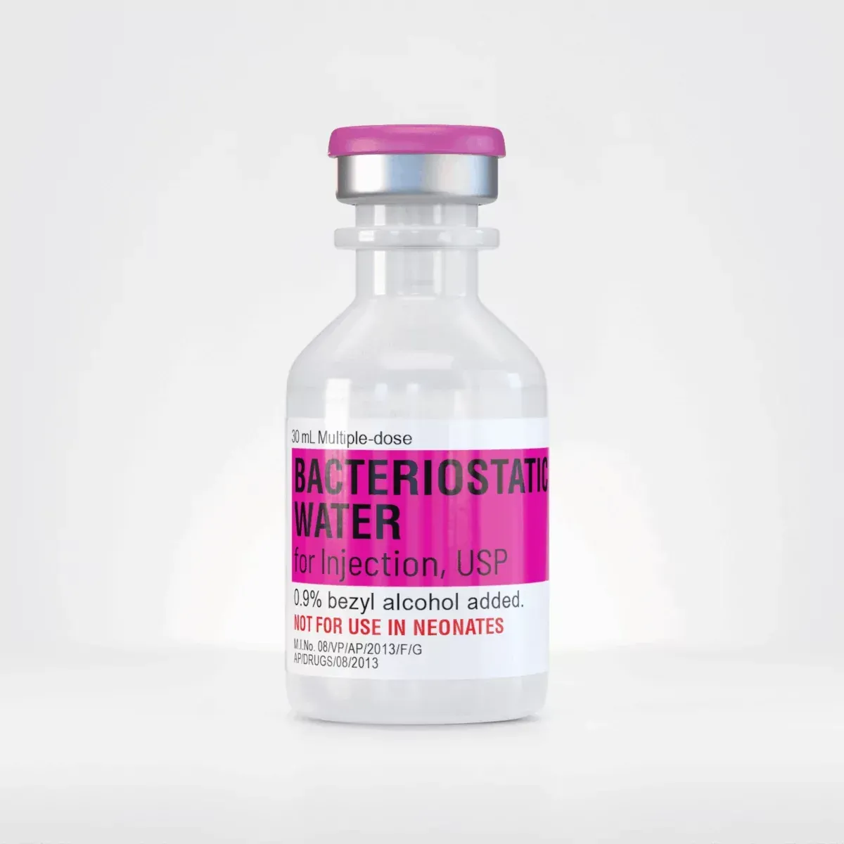 Pfizer Hospira Brand Hospital Grade Bac Water Restock 30mL  Bacteriostatic Water 0.9% Benzl Alcohol