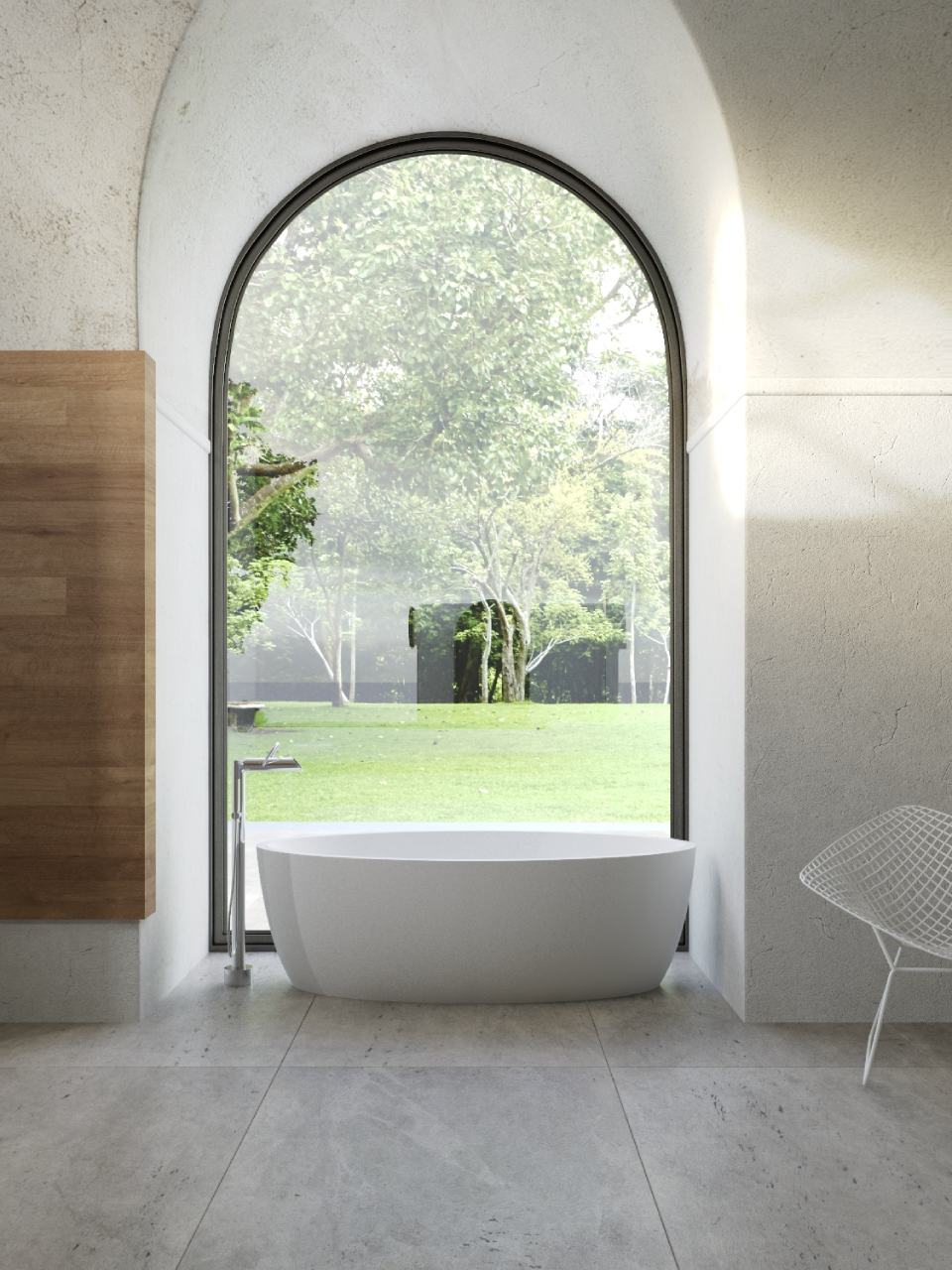 Vasca da bagno rotonda