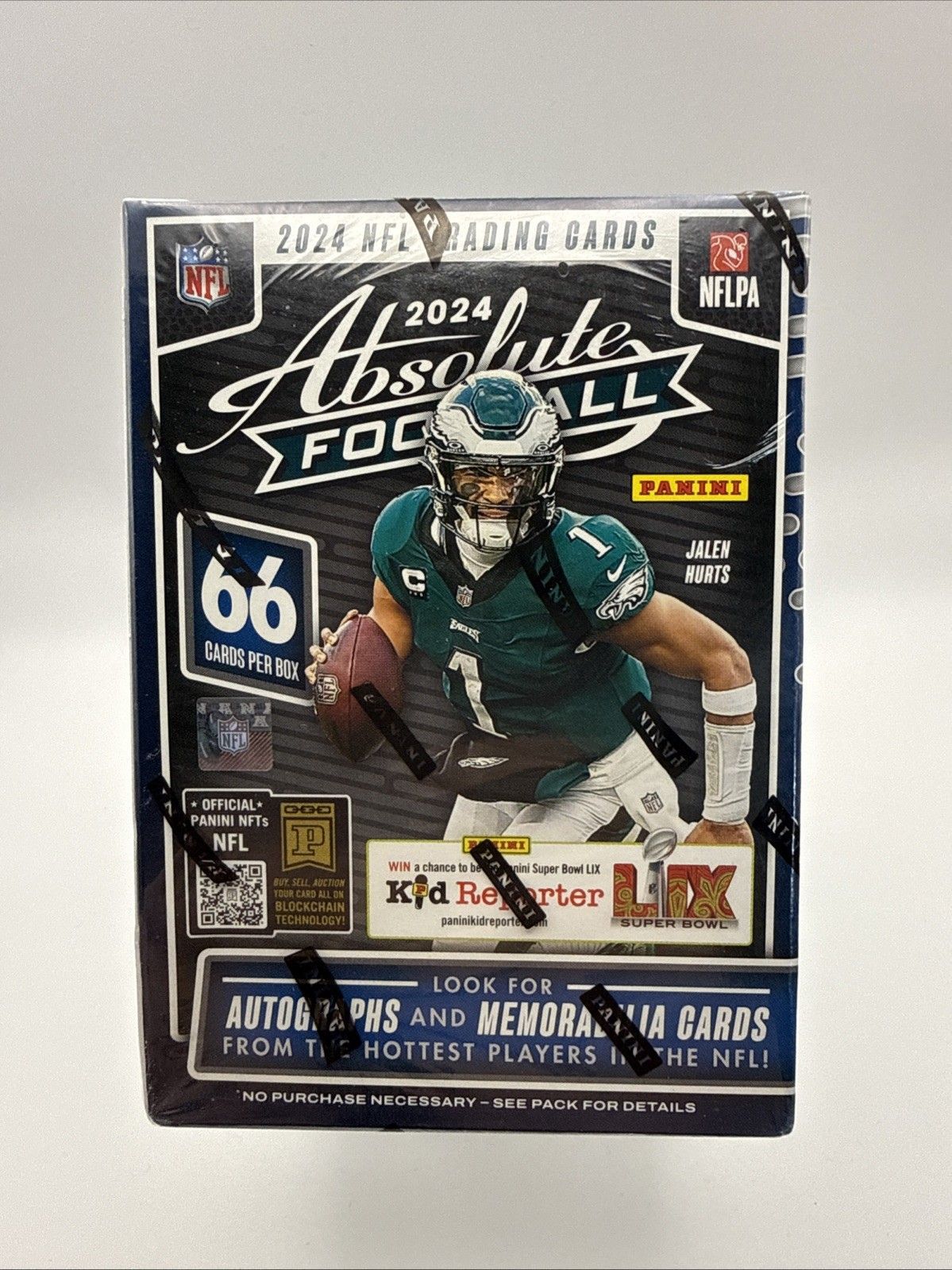 2024 Absolute Football trading card featuring a Philadelphia Eagles player in green uniform