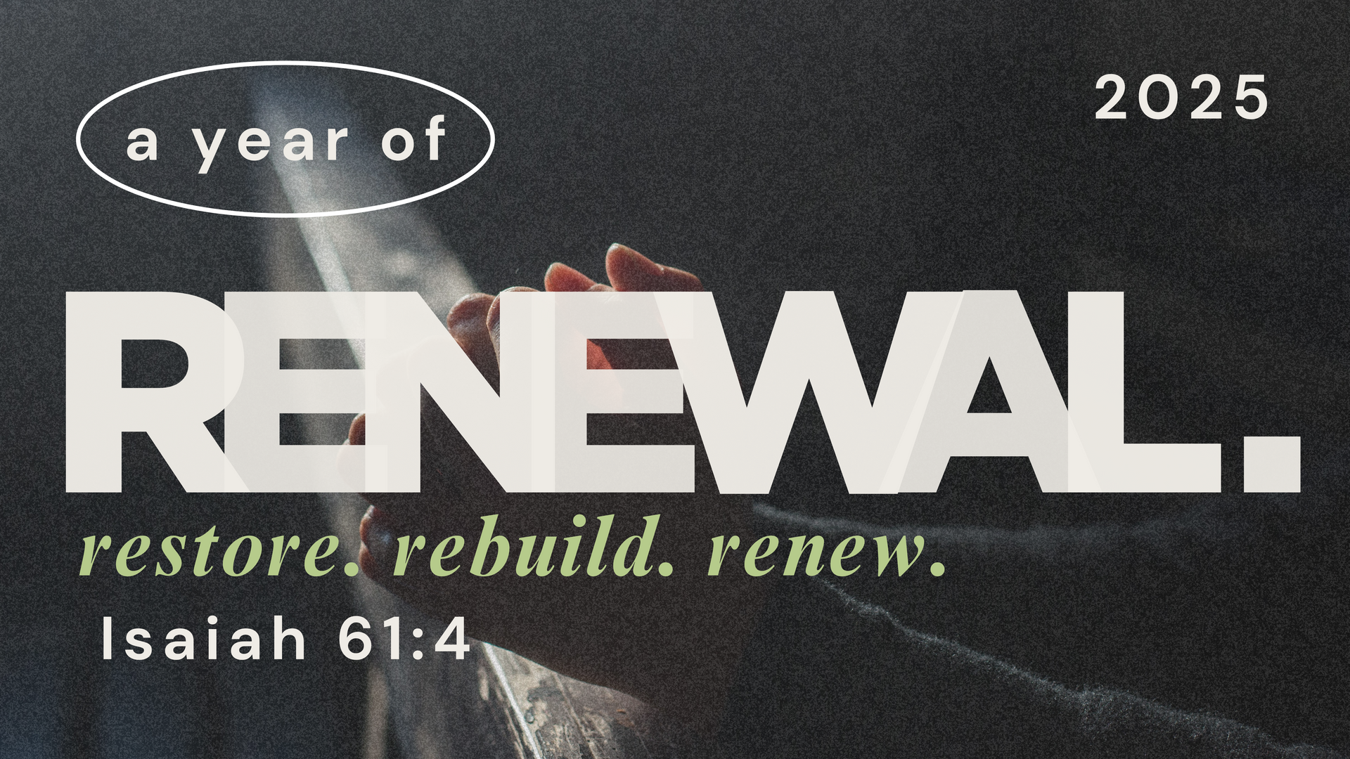 A poster for a year of renewal in 2025
