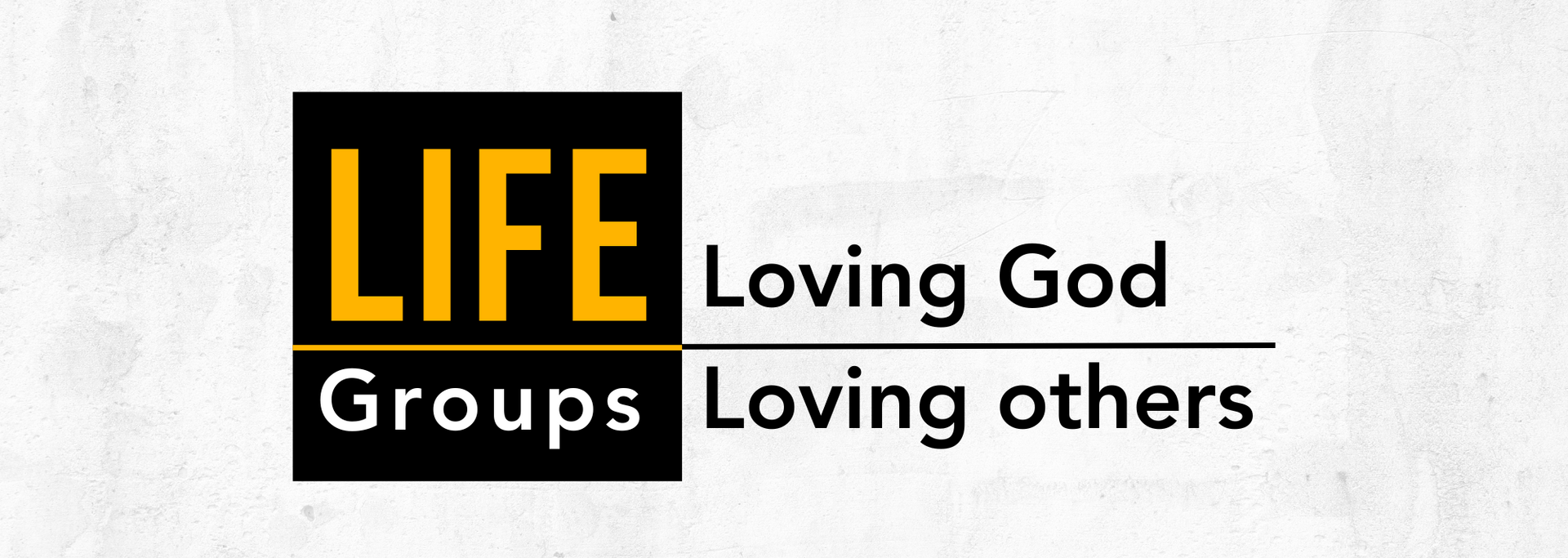 A logo for life loving god groups loving others