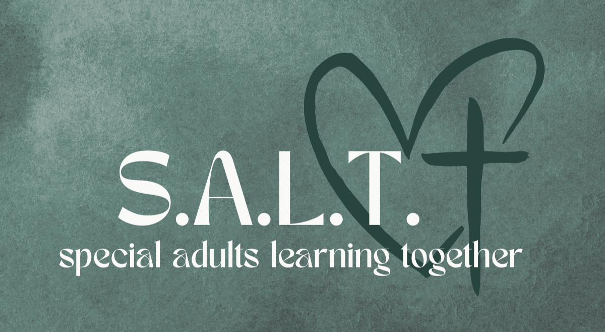 A logo for s.a.l.t. special adults learning together