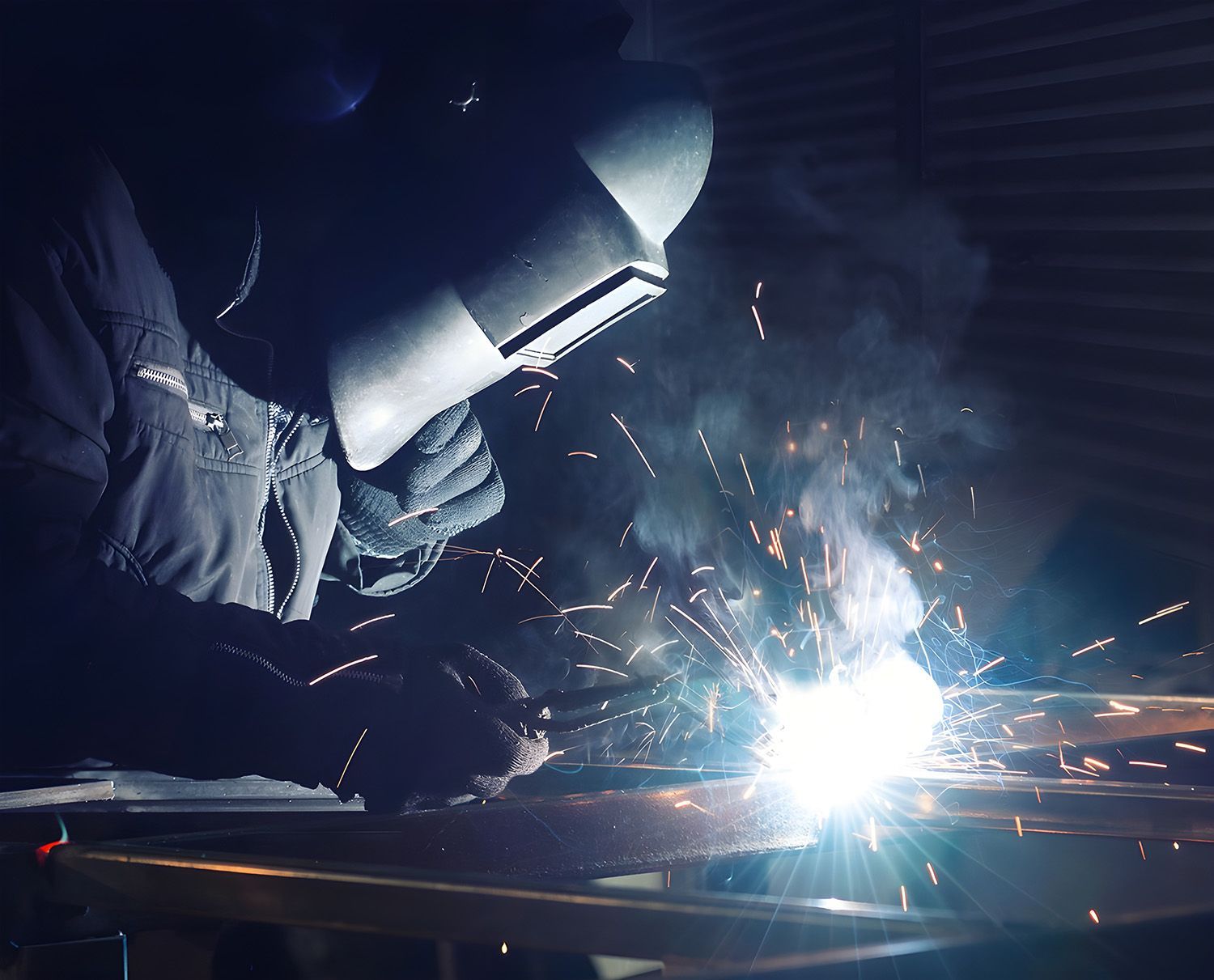 Custom Metal Fabricator Welding Steel Components