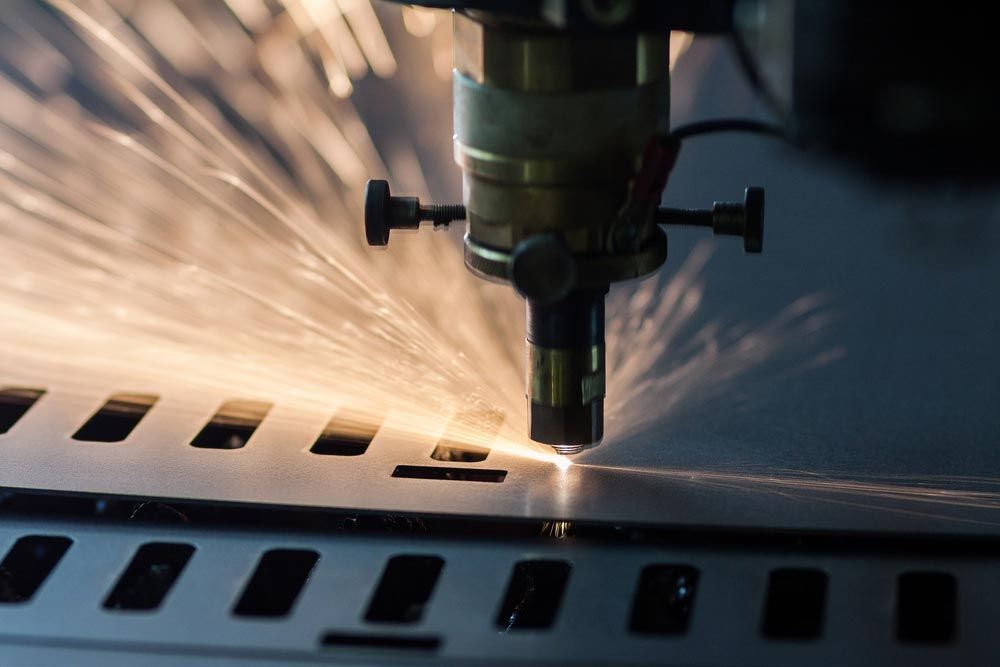 Laser Cutting Custom Shape On A Metal