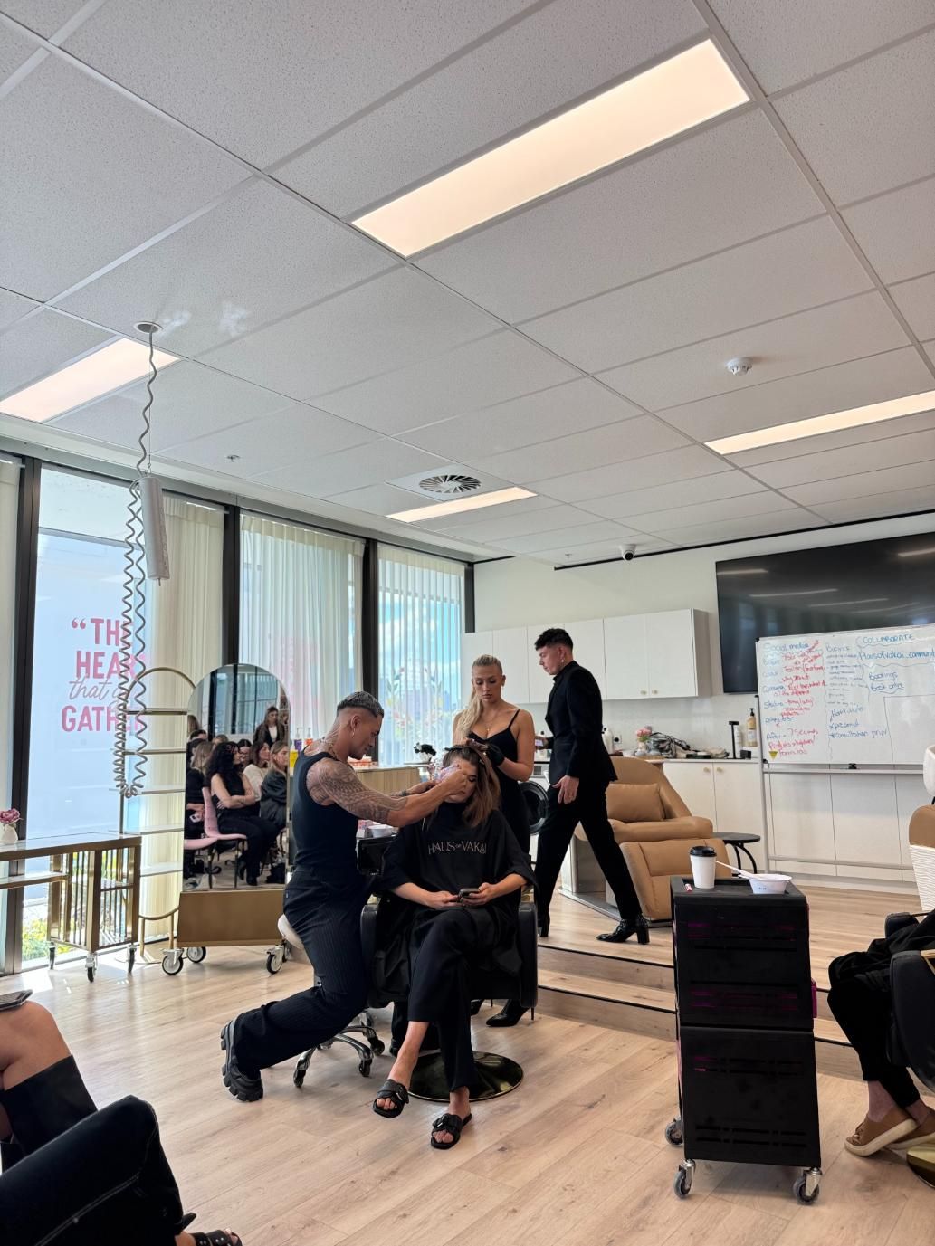 A Hair Styling Demonstration in a Salon — Gina T Hair & Beauty In Mackay, QLD