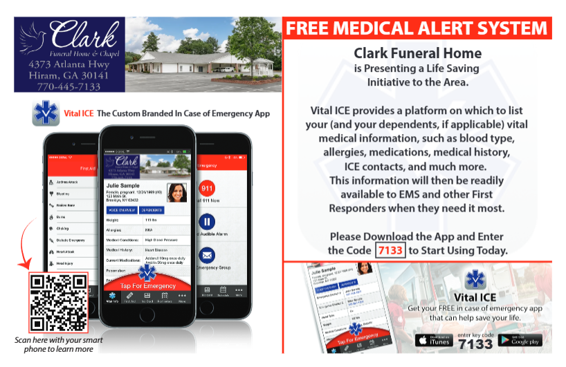 Vital ICE | Clark Funeral Home