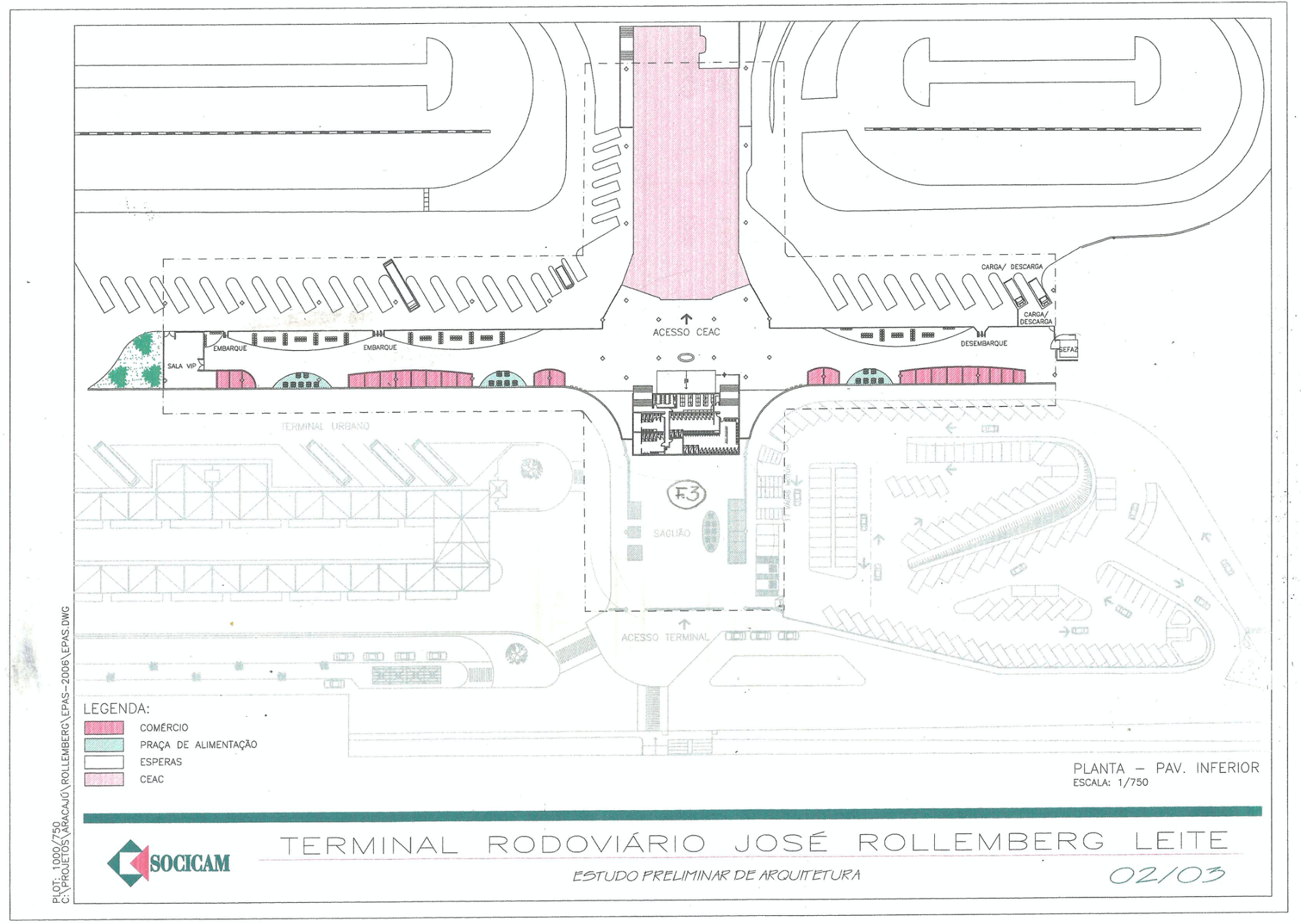 Mapa da rodoviária de Aracaju