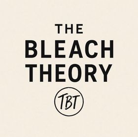 The Bleach Theory logo in black text with a circular “TBT” mark on a light background