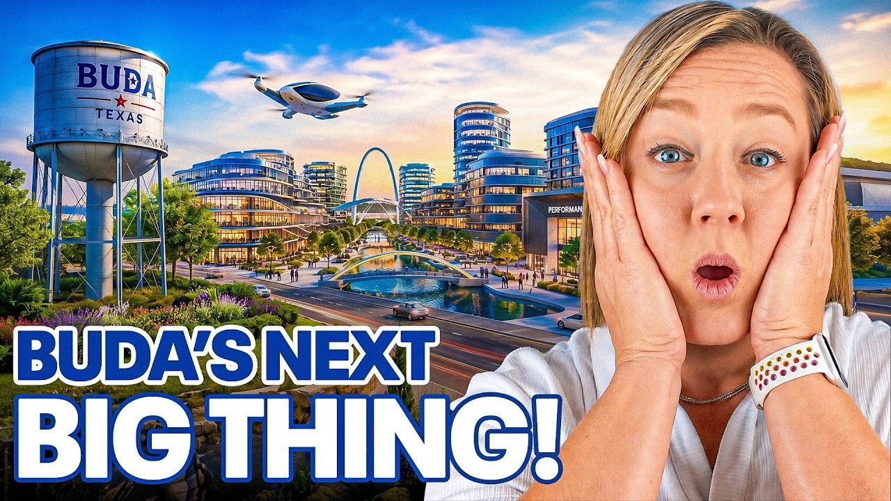 Woman in white shirt beside bold text “BIG CHANGES REVEALED” over a city skyline and upward arrow.