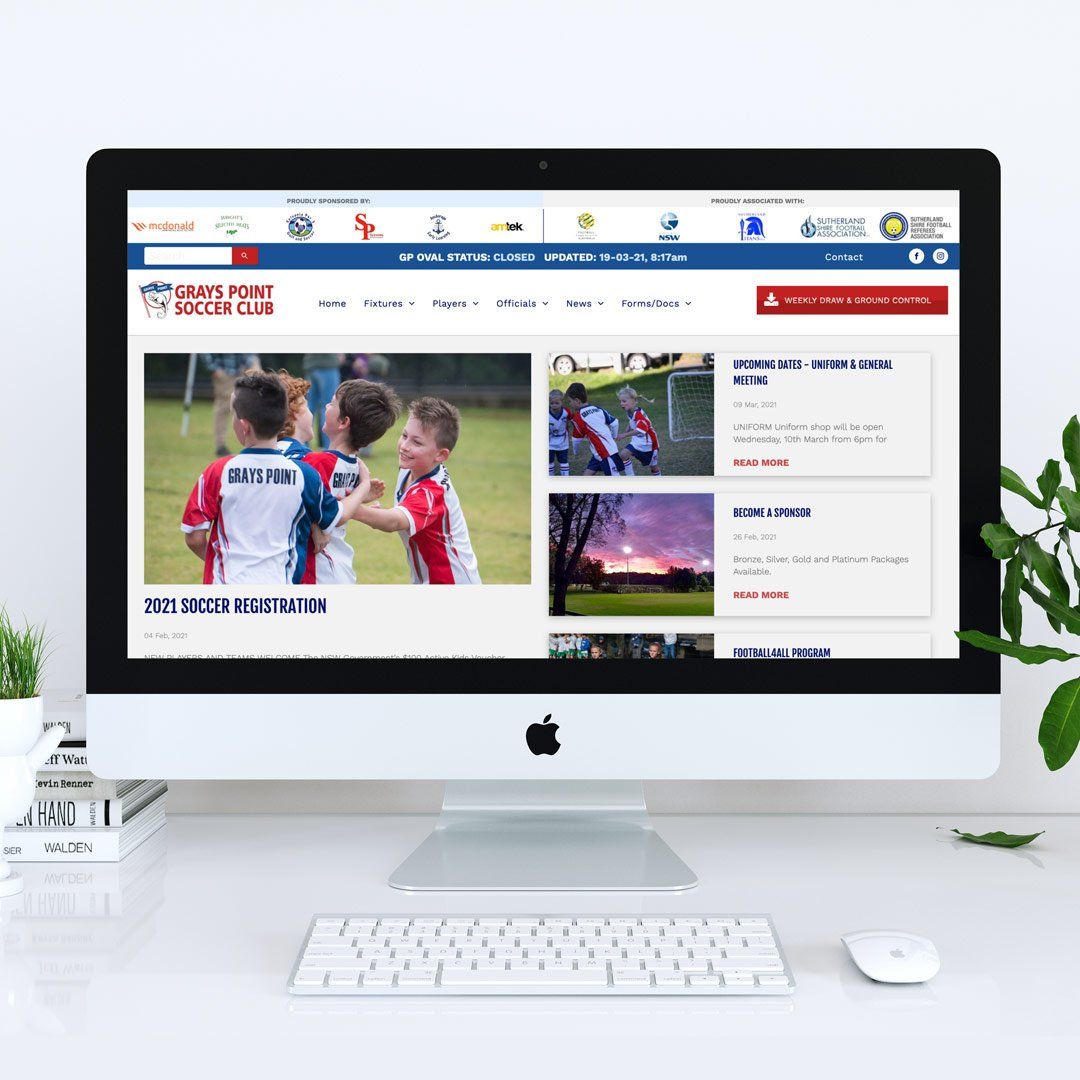 soccer website design