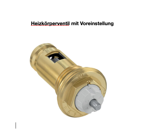 HK-Ventil mit Voreinstellung