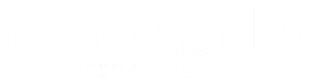 White logo on a white background.