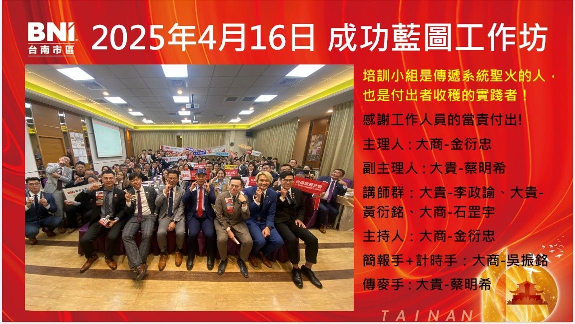 20250416 成功藍圖工作坊 20250416 成功藍圖工作坊