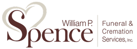 Logo for William P. Spence Funeral & Cremation Services, featuring a heart-shaped design.