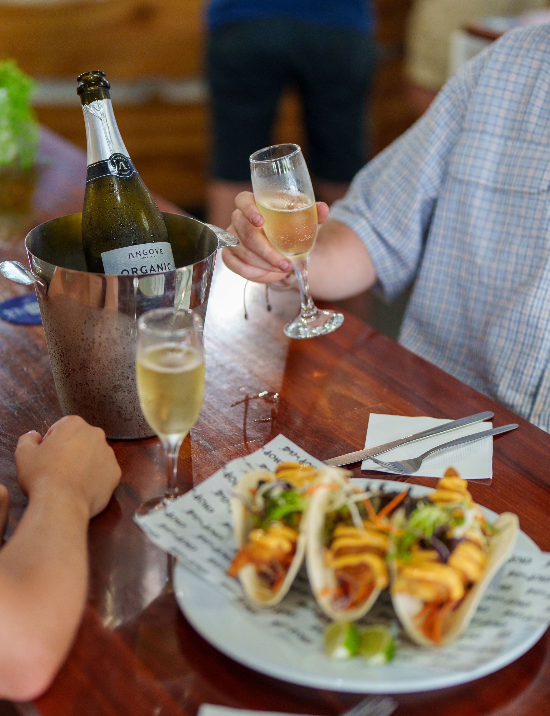 A wicked tue 'n wed special from 5 pm , enjoy 2 main meals plus 1 bottle wine.
