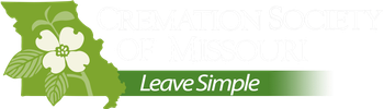 Green logo with white flower and the words “Leave Simple” in italic text