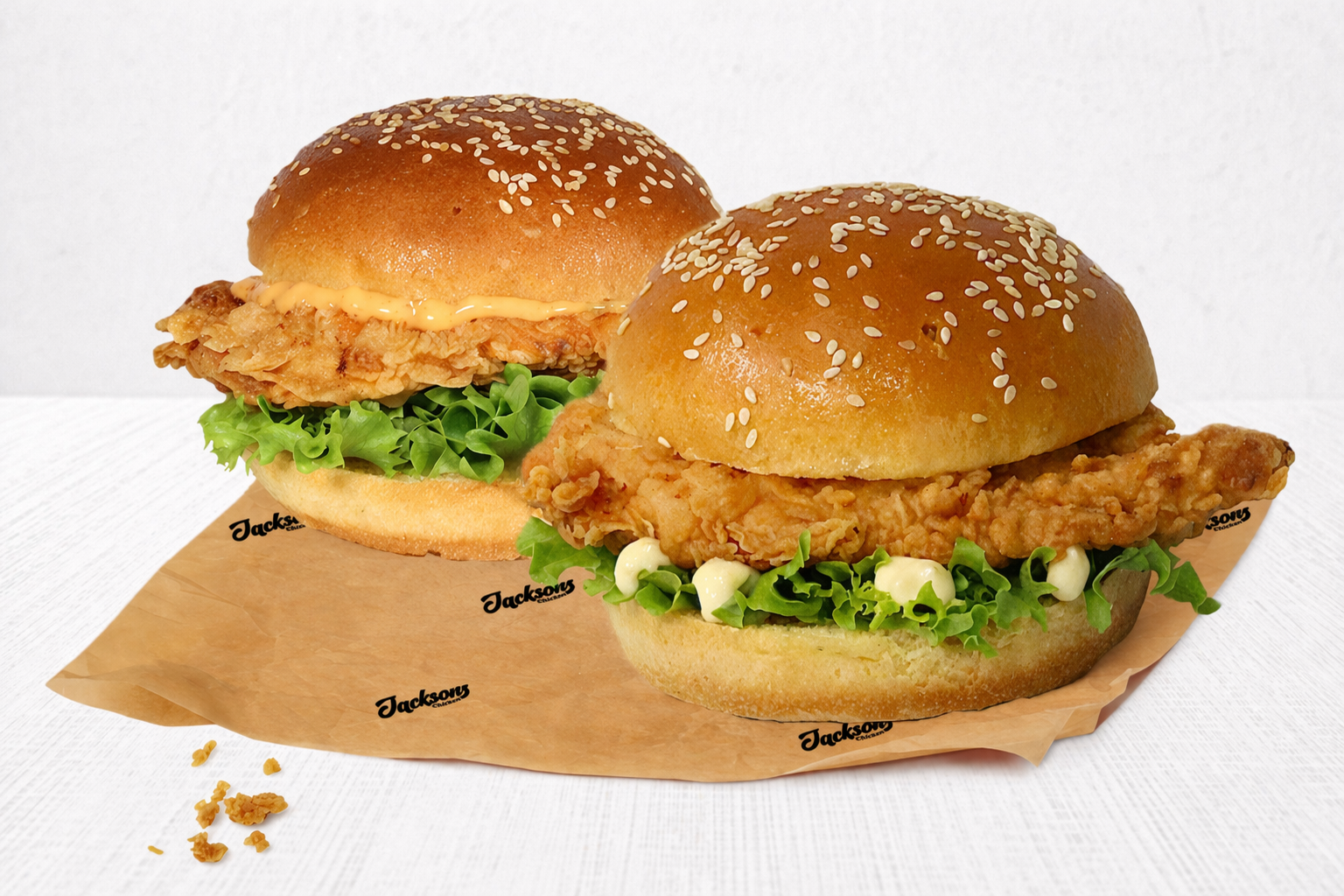 TWO FILLET BURGERS CLASSIC OR SPICY