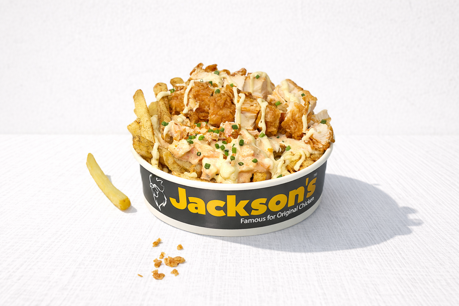 LODED FRIES WITH CHICKEN