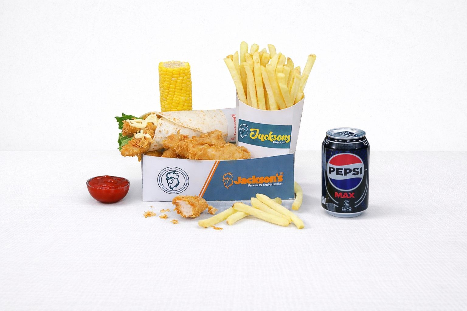 WRAP BOX MEAL WITH 1PC STRIPS 