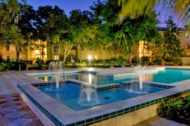 Pool With Fountain — Cincinnati, OH — Cross County Pool Serv