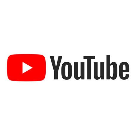 The YouTube logo, featuring a white play button icon inside a red rounded rectangle next to the black text "YouTube."