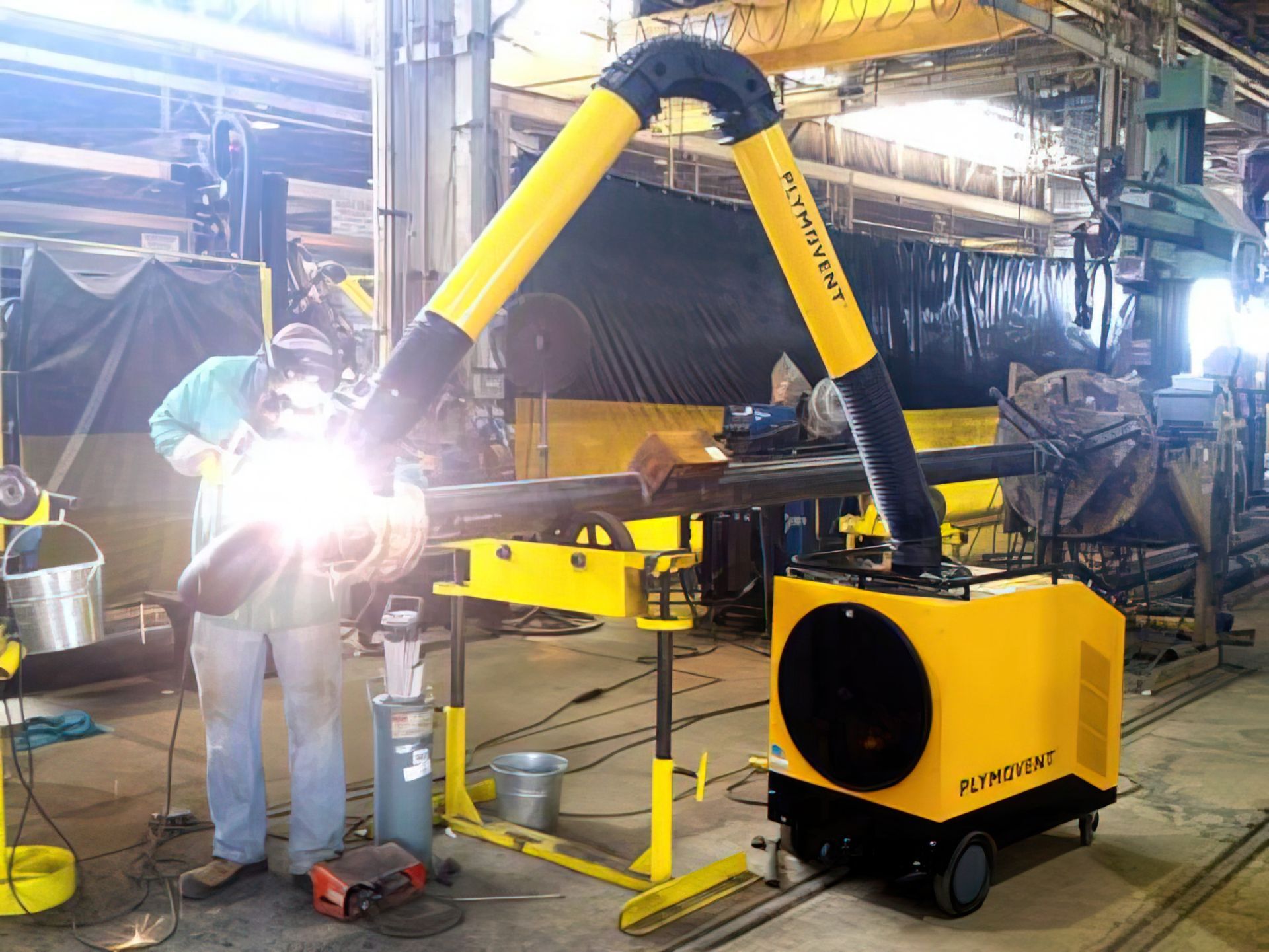Plymovent vehicle exhaust extraction system