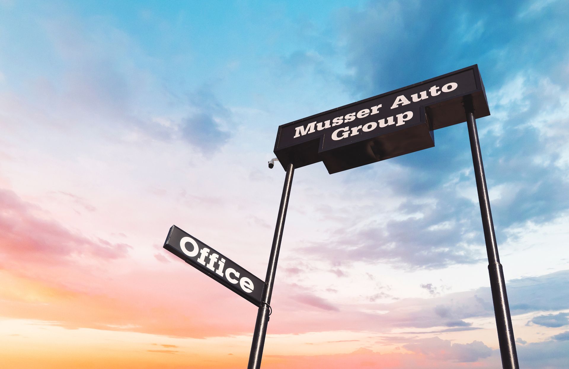 Sign for Musser Auto Group,