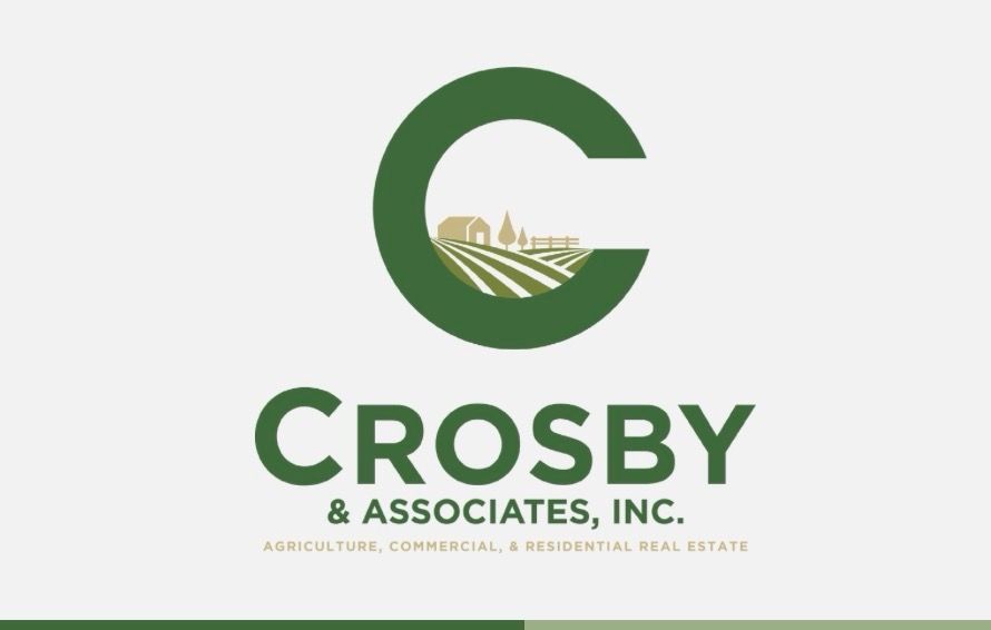 Crosby & Associates, Inc. logo with green “C” and stylized landscape inside on a light background