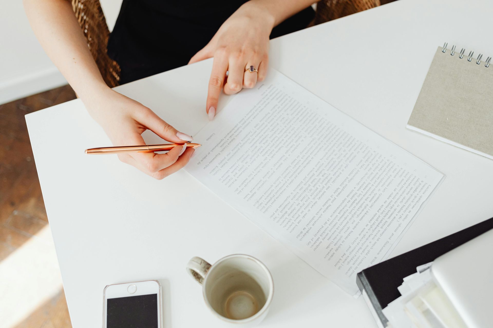 Estate planning attorney in San Diego reviewing trust and will for secure storage.