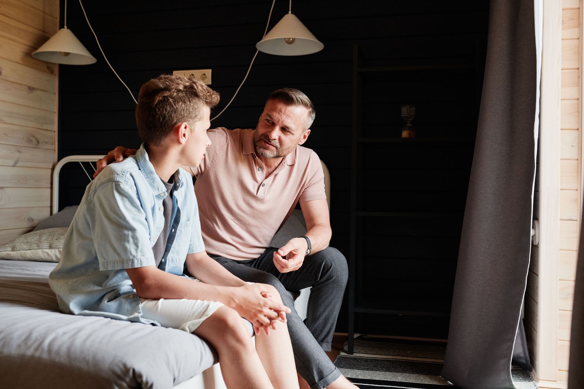 California parent discussing estate planning documents with child approaching 18th birthday.