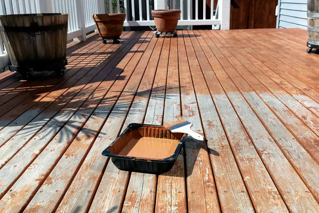 Deck staining project