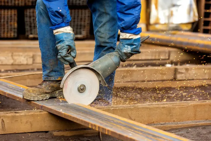 Person Chop Steel Plate
