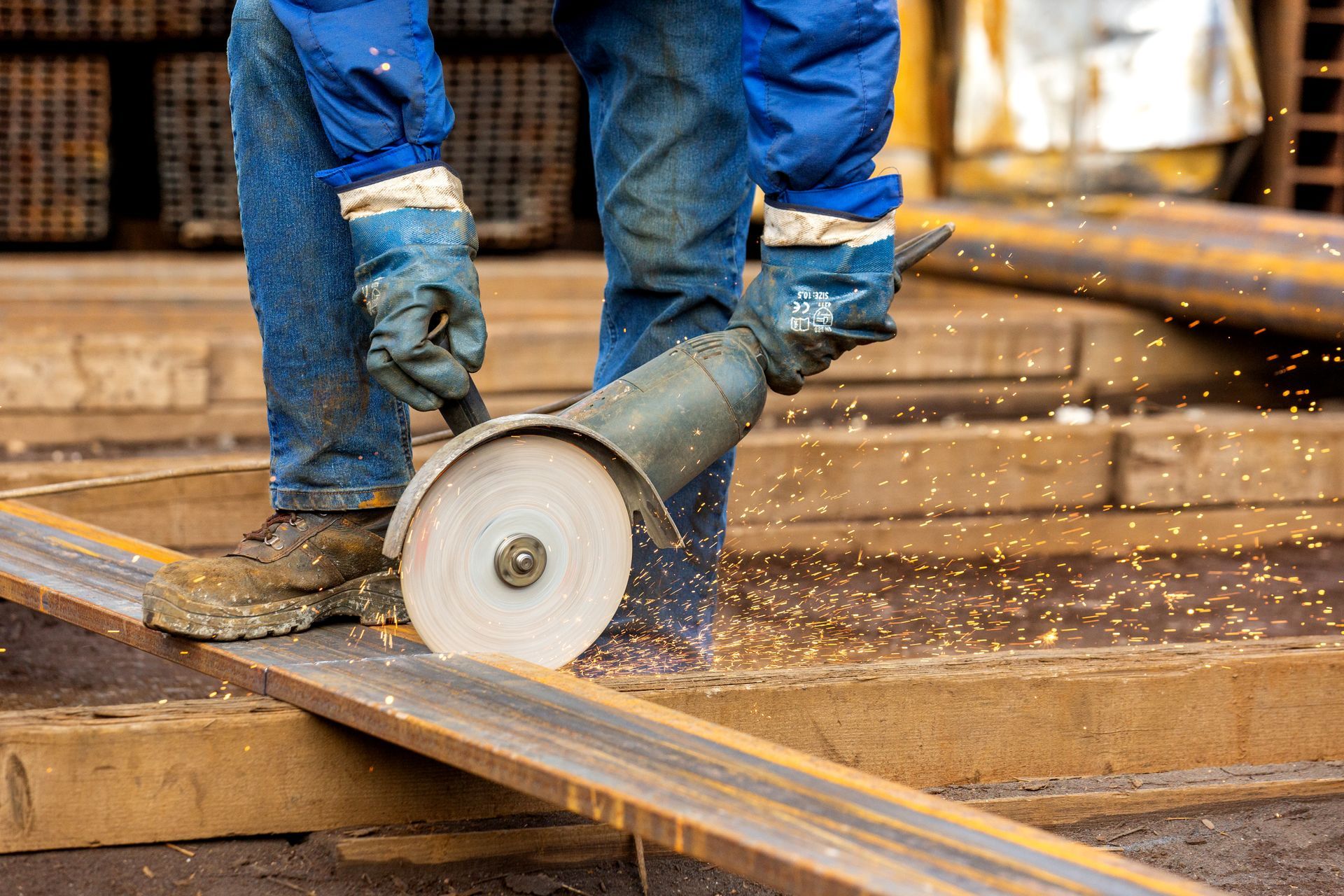 Person Chop Steel Plate