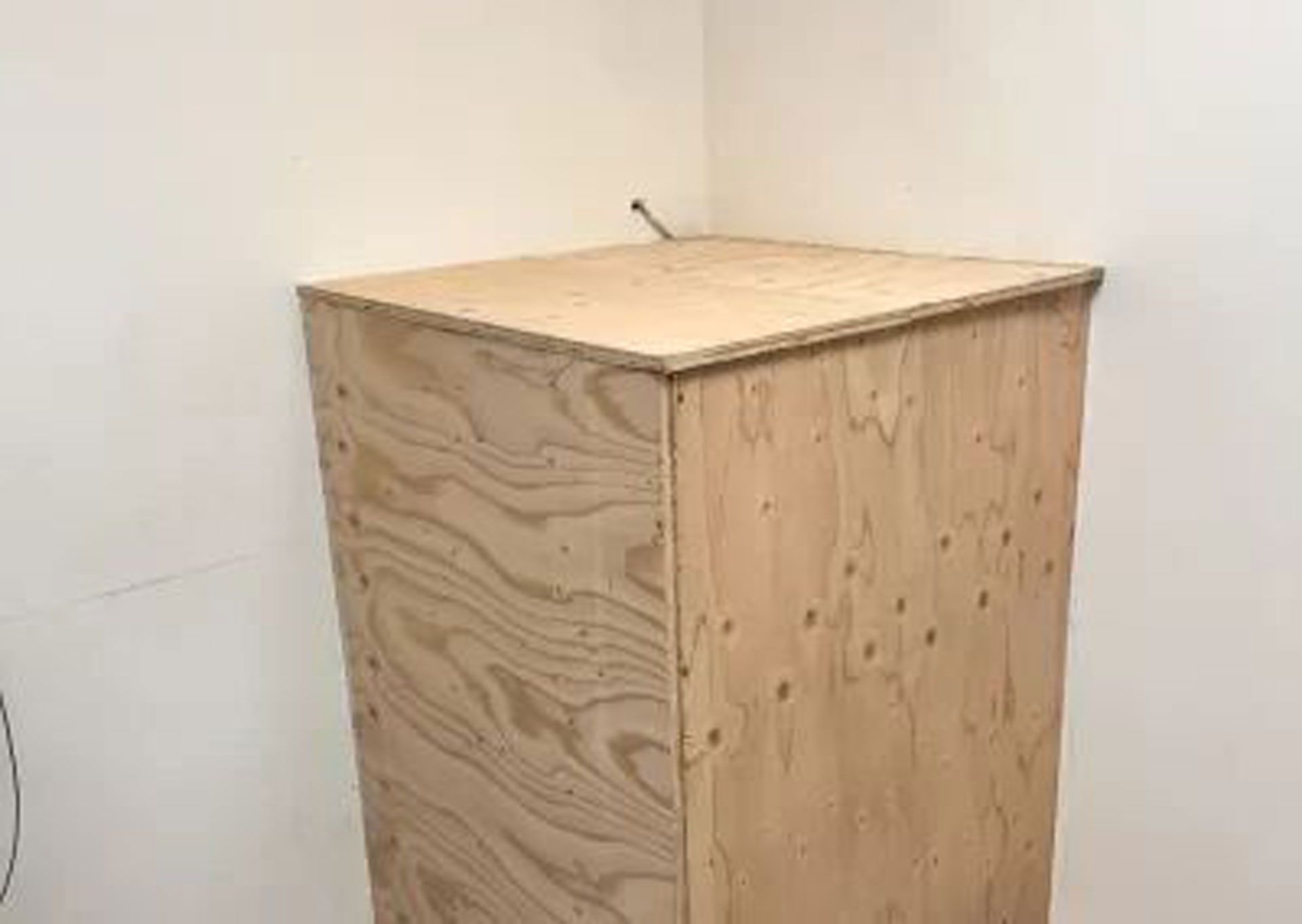A wooden box