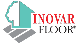 The logo for inovar floor shows a house and stairs.