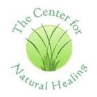 Logo for The Center for Natural Healing: green circle with grass inside, surrounded by text.