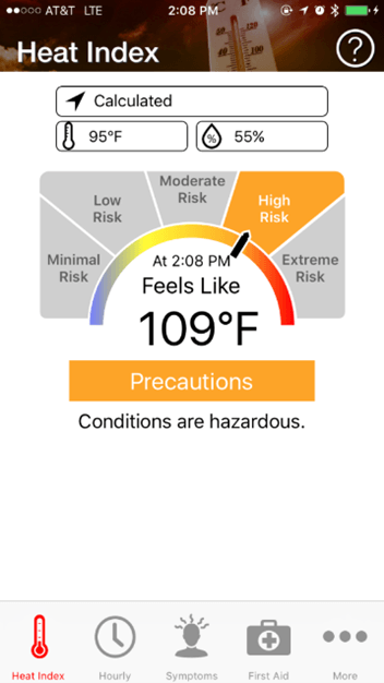 OSHA Heat Safety Tool