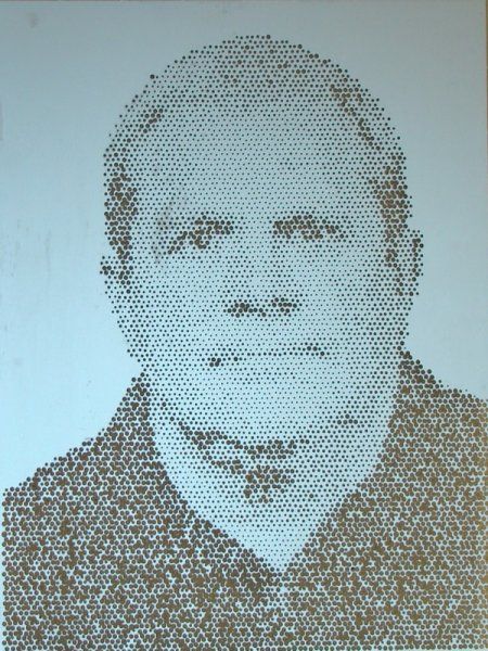 Fotoblech Männerportrait
