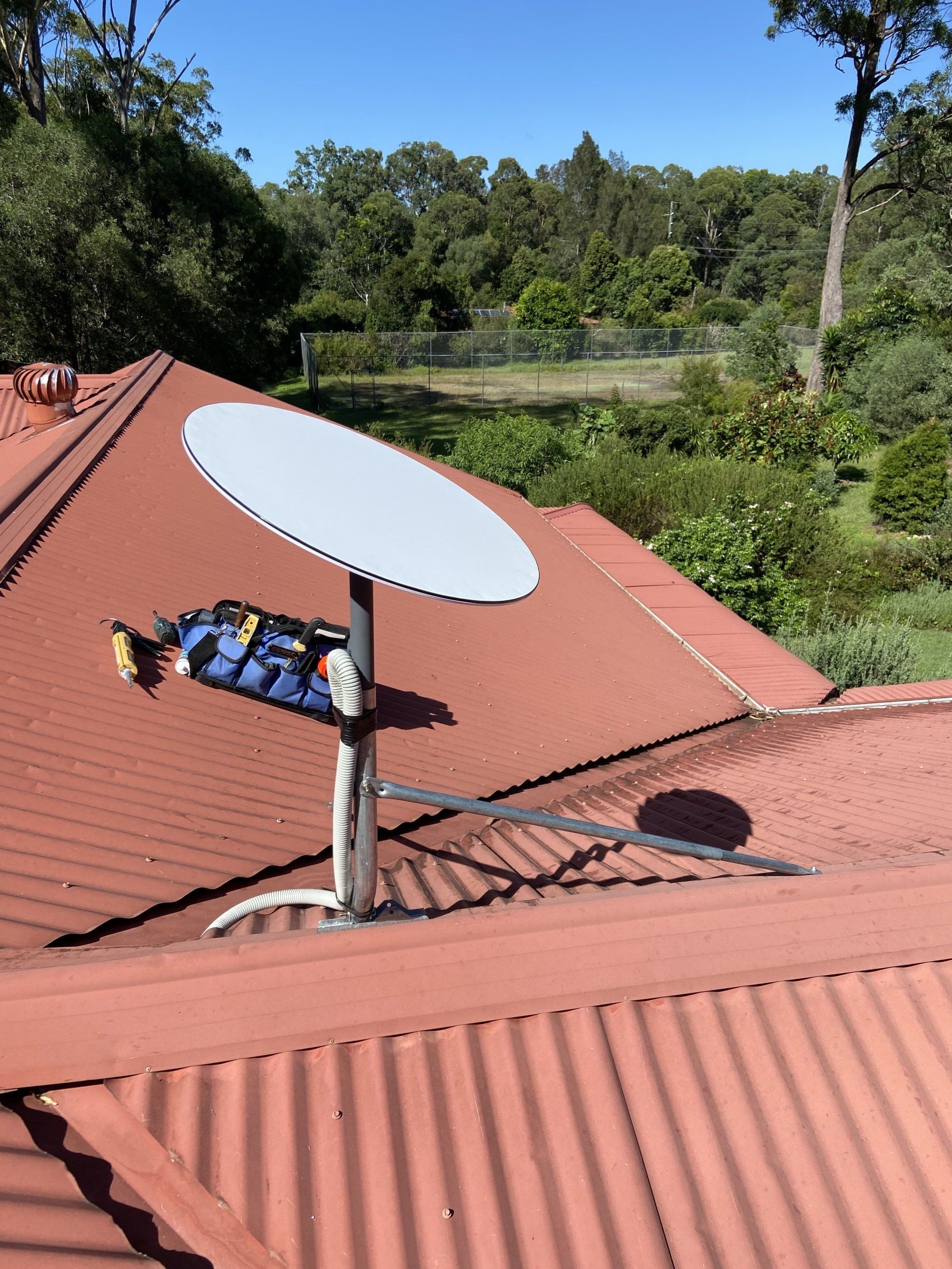 Home Theatre With Big Sofa And Pink-Lights — Antenna Installation In Maclean NSW