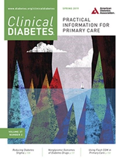 The cover of a magazine called clinical diabetes