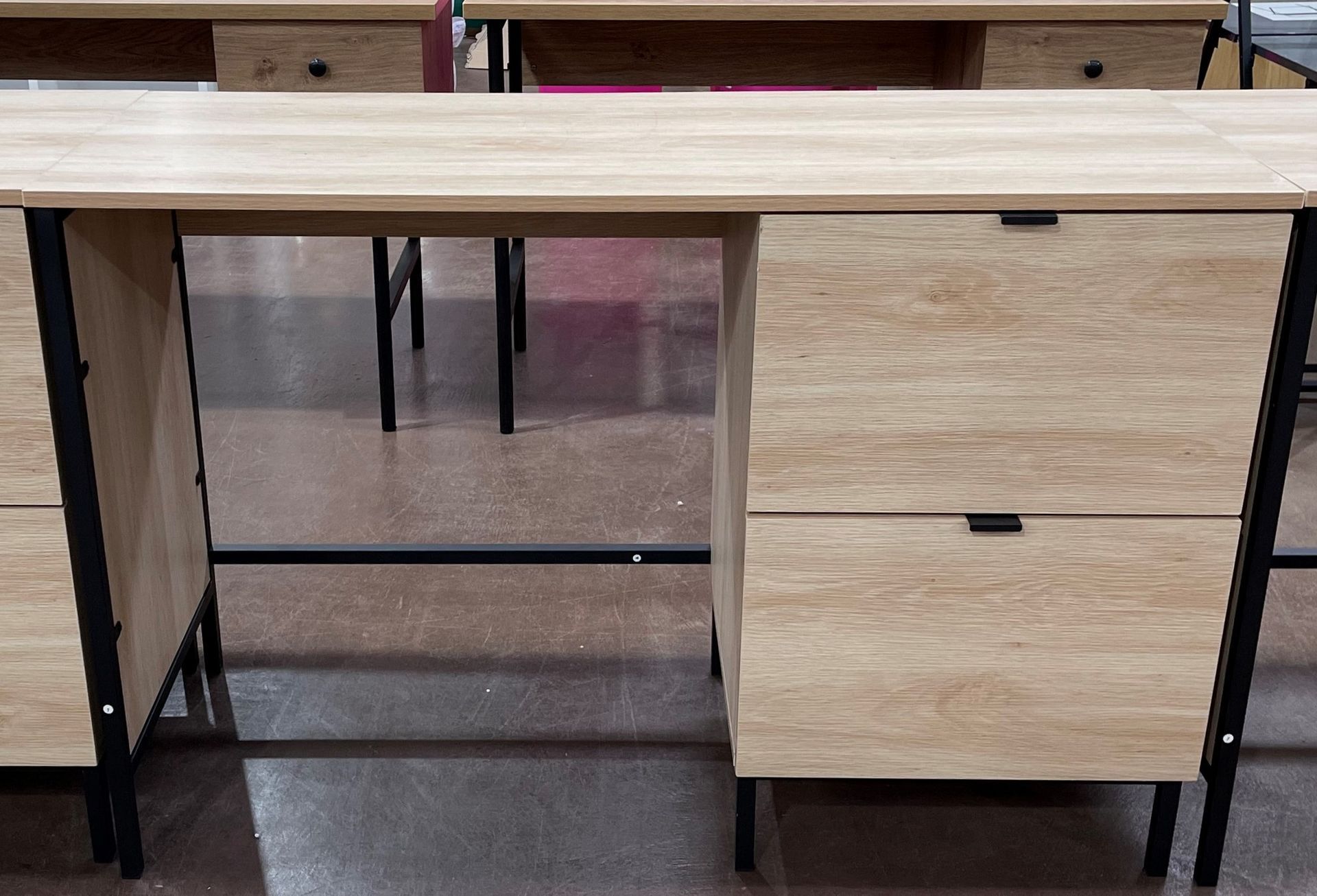 Light Wood Desk With Two Drawers — Enterprise Electrics NT Pty Ltd in Tennant Creek, NT