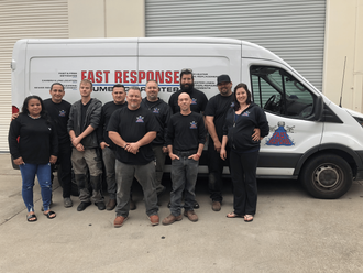 The Fast Response Plumbing team with their service van in San Francisco