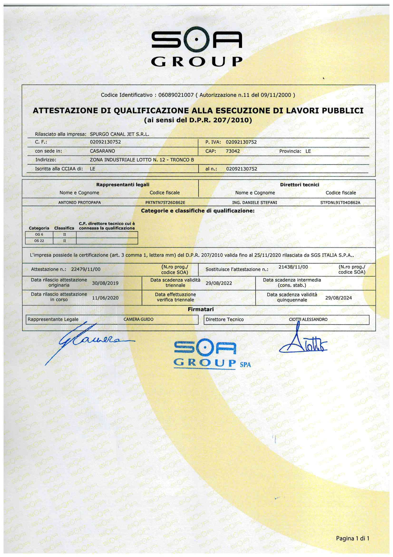 certificazioni