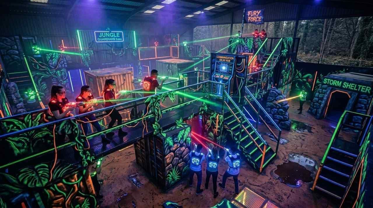 laser tag arena floor plans