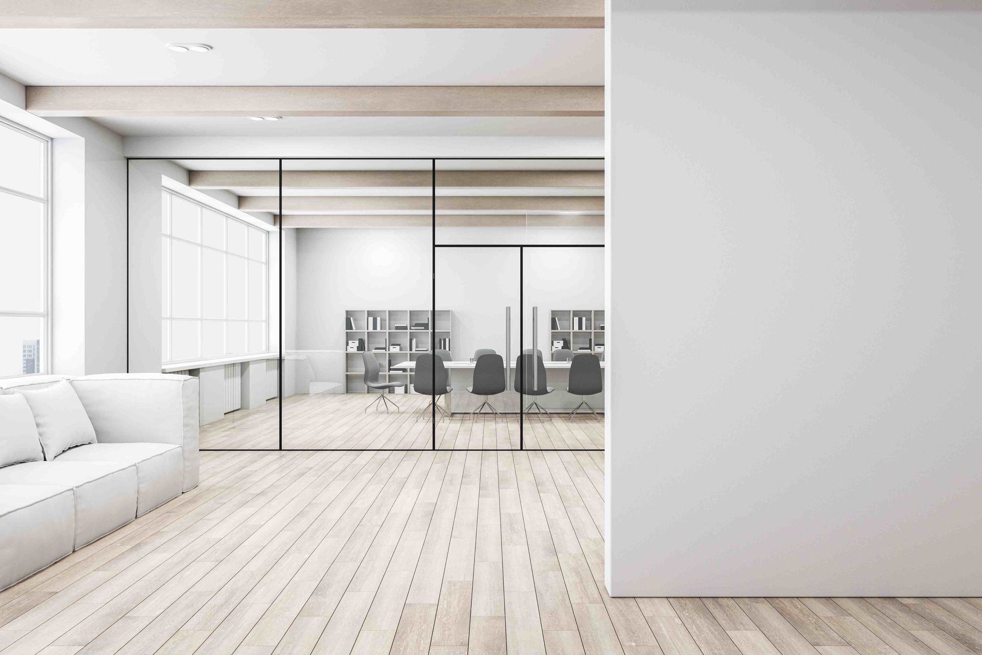 A picture of light colored flooring
