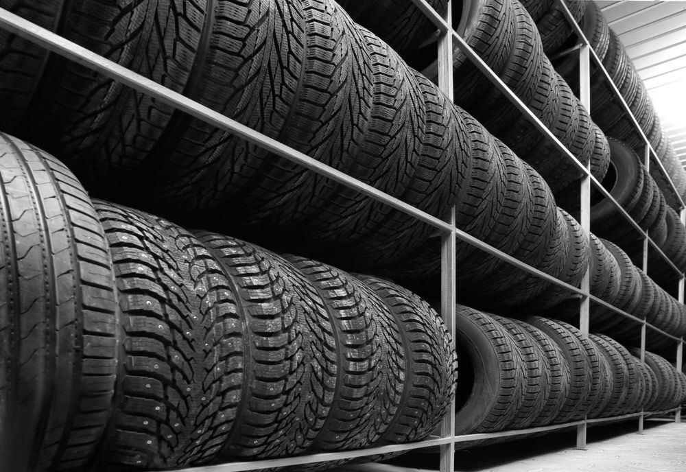 A Warehouse Filled With Lots Of Tires On Shelves — Advanced Auto Tech In Port Macquarie, NSW