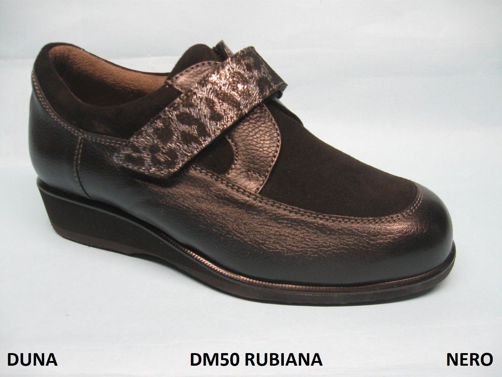 CALZATURIFICIO DUNA SCARPA INVERNALE DONNA PREDISPOSTA PER PLANTARE MODELLO DM50 RUBIANA COLORE NERO