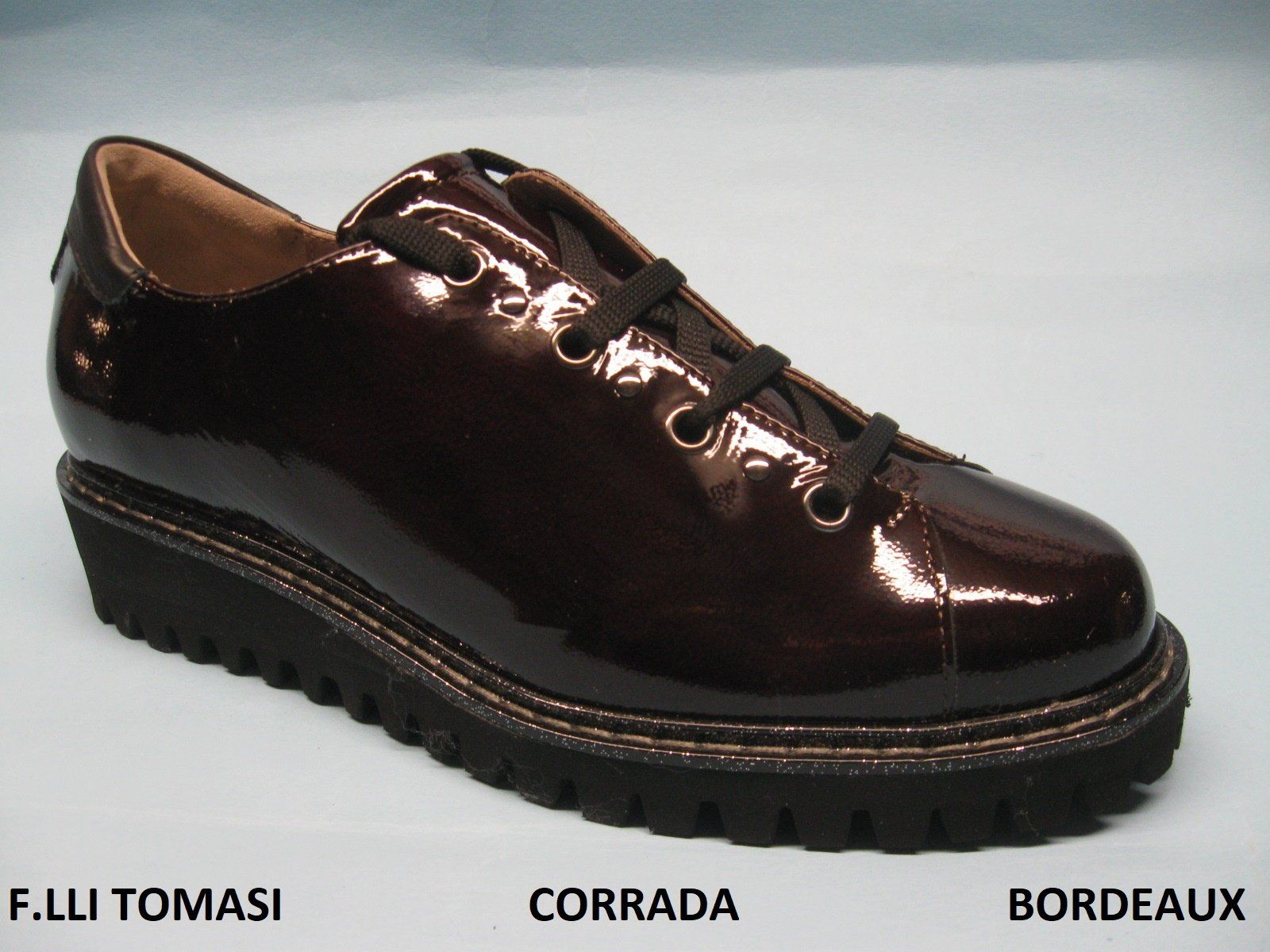 CALZATURIFICIO F.LLI TOMASI SCARPA INVERNALE PREDISPOSTO PER PLANTARE DONNA MODELLO CORRADA COLORE BORDEAUX