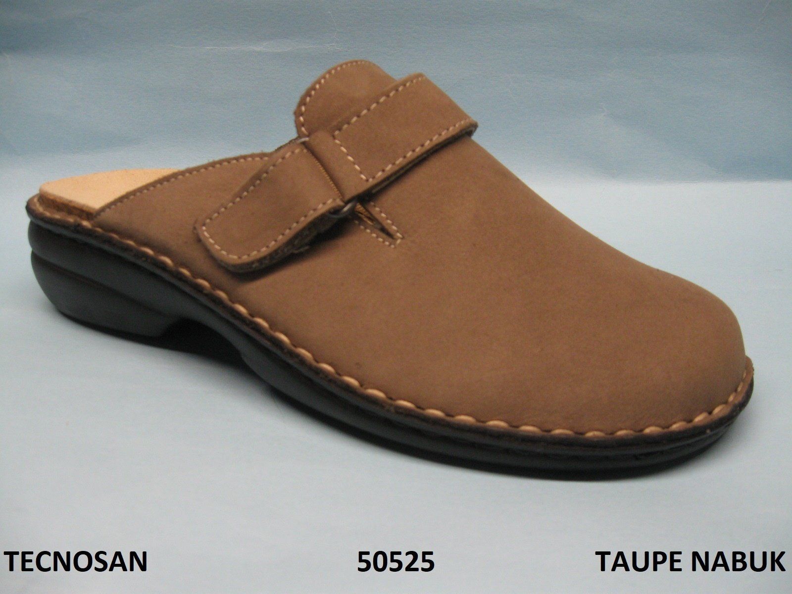 CALZATURIFICIO TECNOSAN CIABATTA PUNTA CHUSA PREDISPOSTA PER PLANTARE DONNA MODELLO 50525 COLORE TAUPE