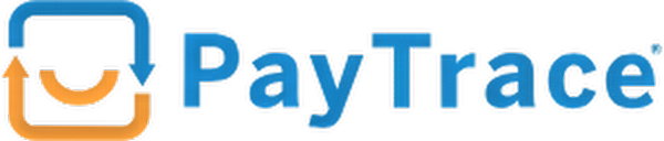 A pay trace logo with a check mark on it